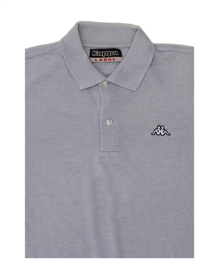 KAPPA Mens Polo Shirt Large Blue Cotton Vintage Kappa and Second-Hand Kappa from Messina Hembry 