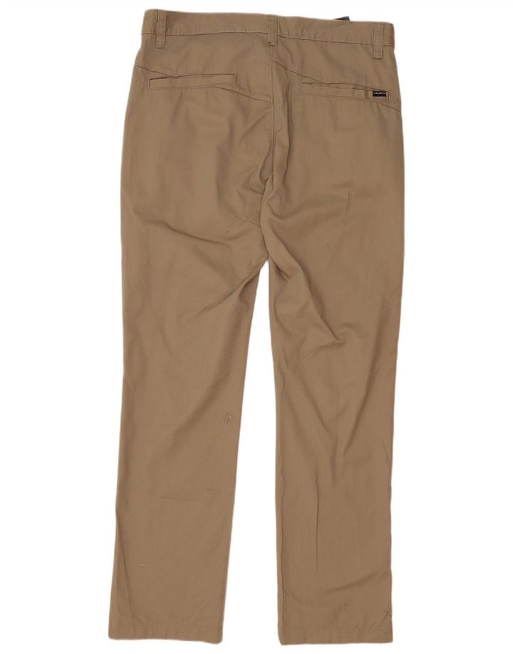 Volcom Straight Chino Bukser til mænd W34 L32 Beige Bomuld