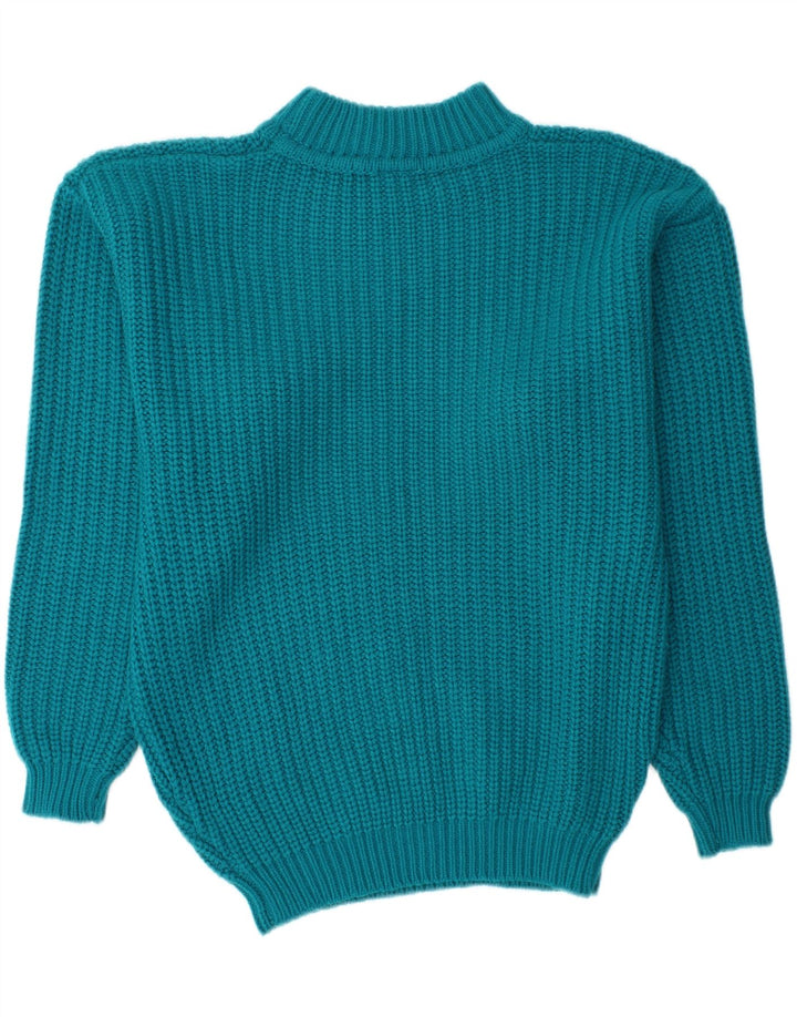 CDP Herre Turtle Neck Jumper Sweater IT 48/50 Medium Blue Polyacrylic