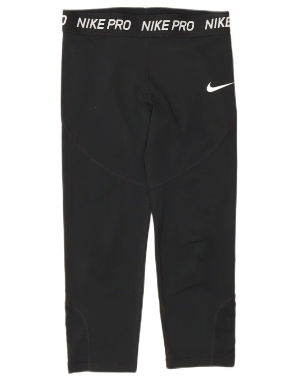 Nike piger Dri Fit grafiske leggings 12-13 år Large Sort