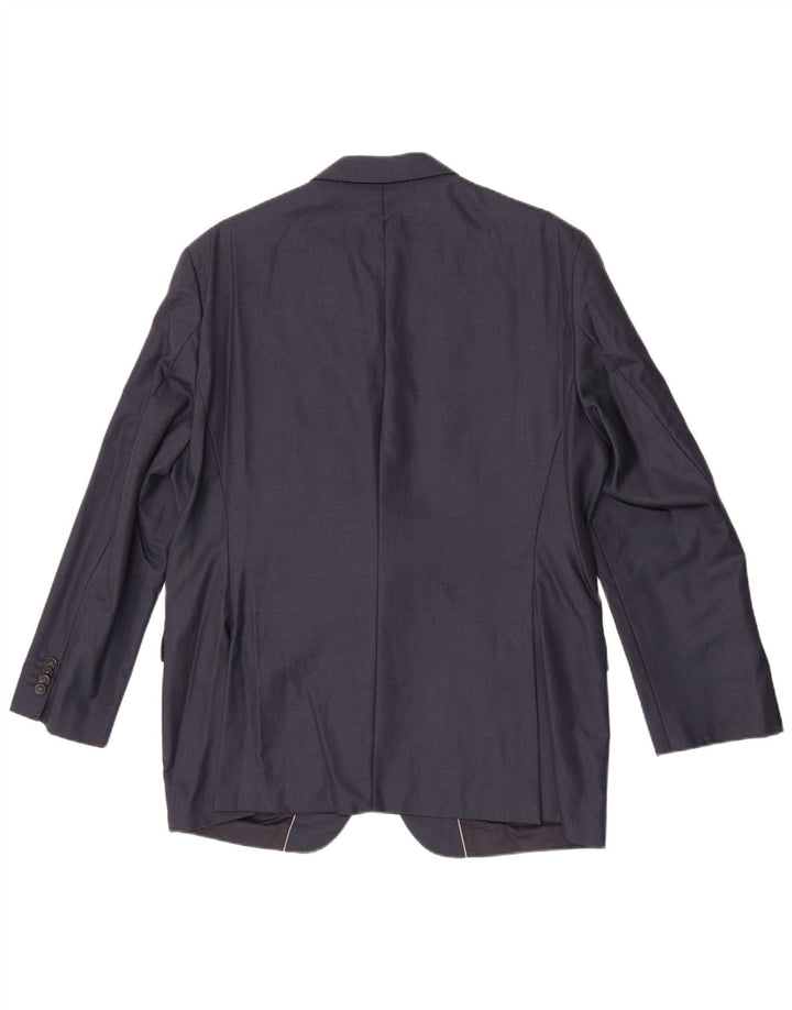 Hugo Boss Herre 2-knaps blazerjakke EU 54 2XL Marineblå Uld