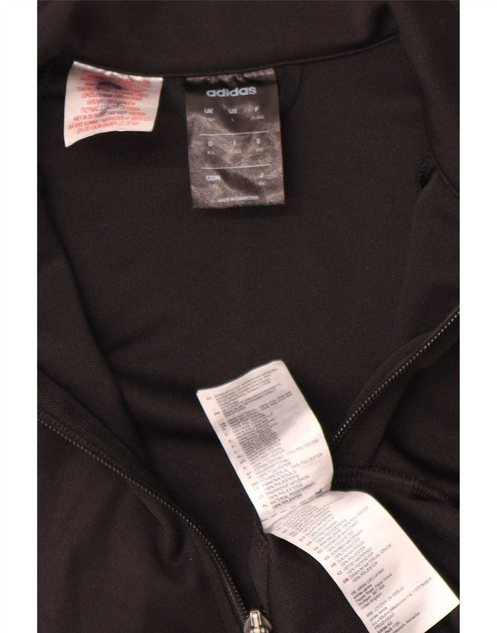 Adidas drenge Climalite træningsdragt topjakke 13-14 år sort polyester