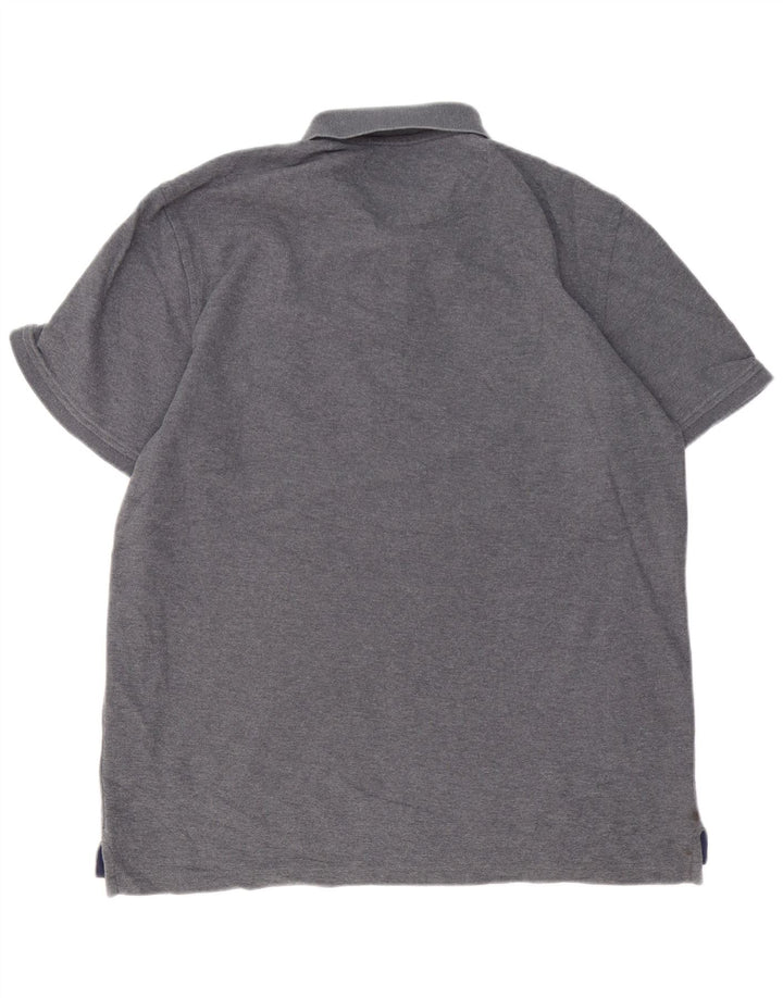 IZOD Poloshirt til mænd, stor grå farveblok bomuld