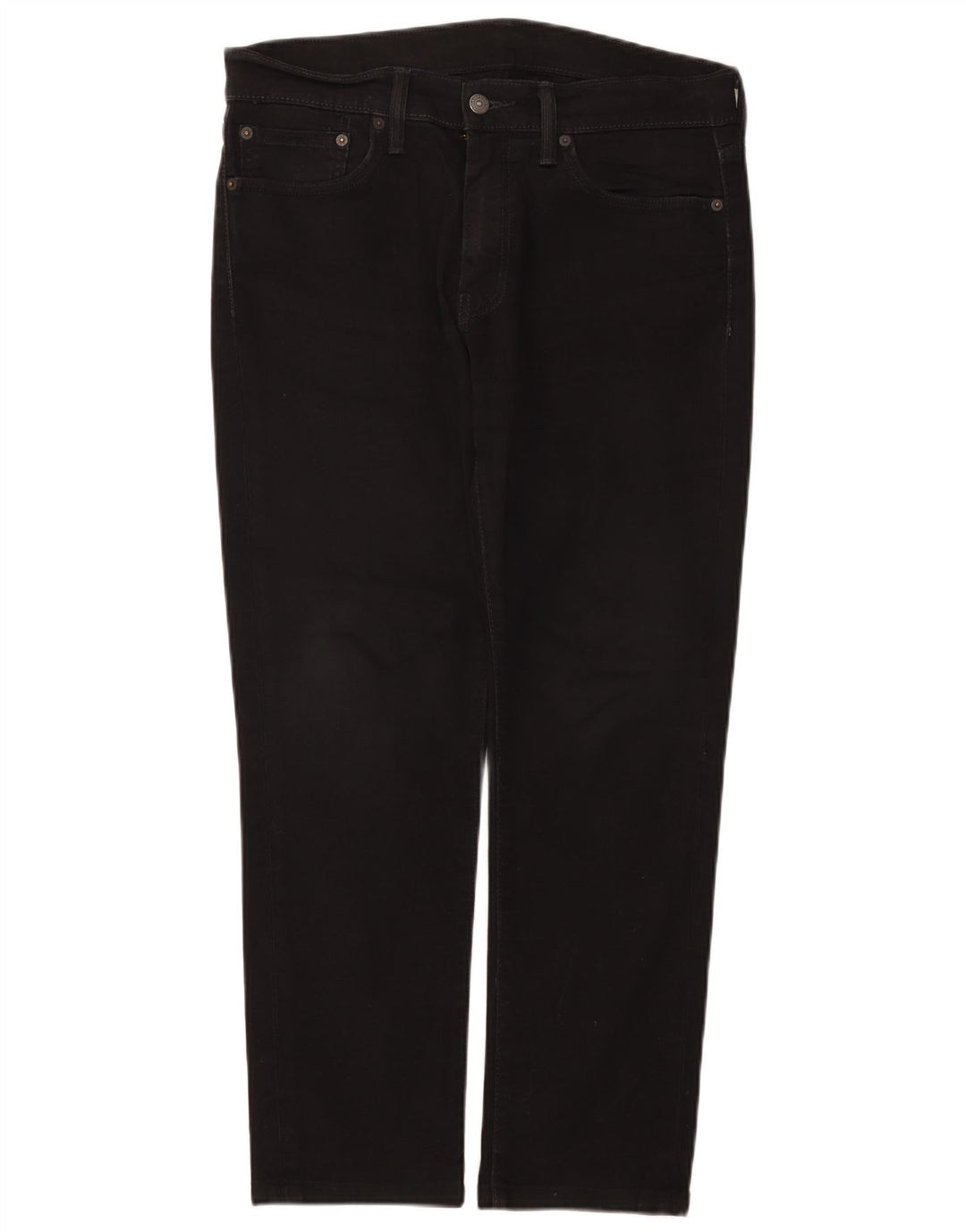 Levi's Slim Jeans til mænd W33 L28 sort bomuld