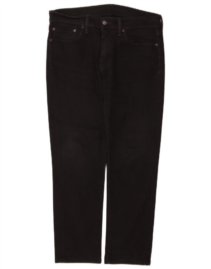 Levi's Slim Jeans til mænd W33 L28 sort bomuld