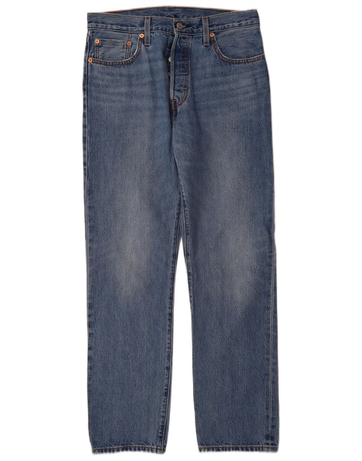Levi's Dame 501 Straight Jeans W30 L30 Blå