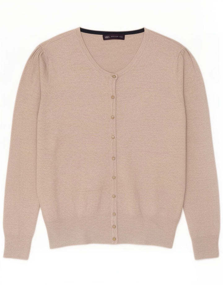 Marks & Spencer Dame Cardigan Sweater UK 14 Medium Grey