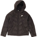 Nike drenge hættepolstret jakke 12-13 år stor sort polyester
