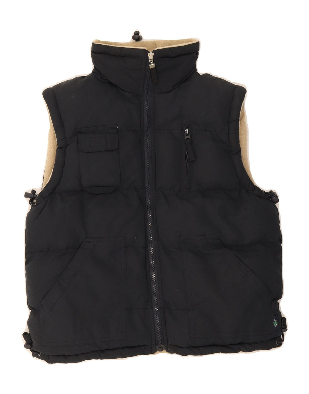 LE SHARK Boys Hooded Padded Gilet 11-12 Years Navy Blue Polyester Vintage Le Shark and Second-Hand Le Shark from Messina Hembry 