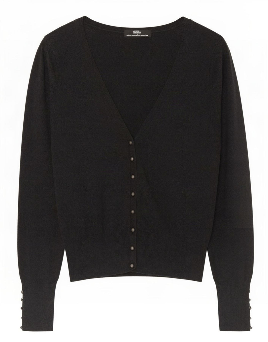 Marks & Spencer Dame Cardigan Sweater UK 10 Small Grå Merinould