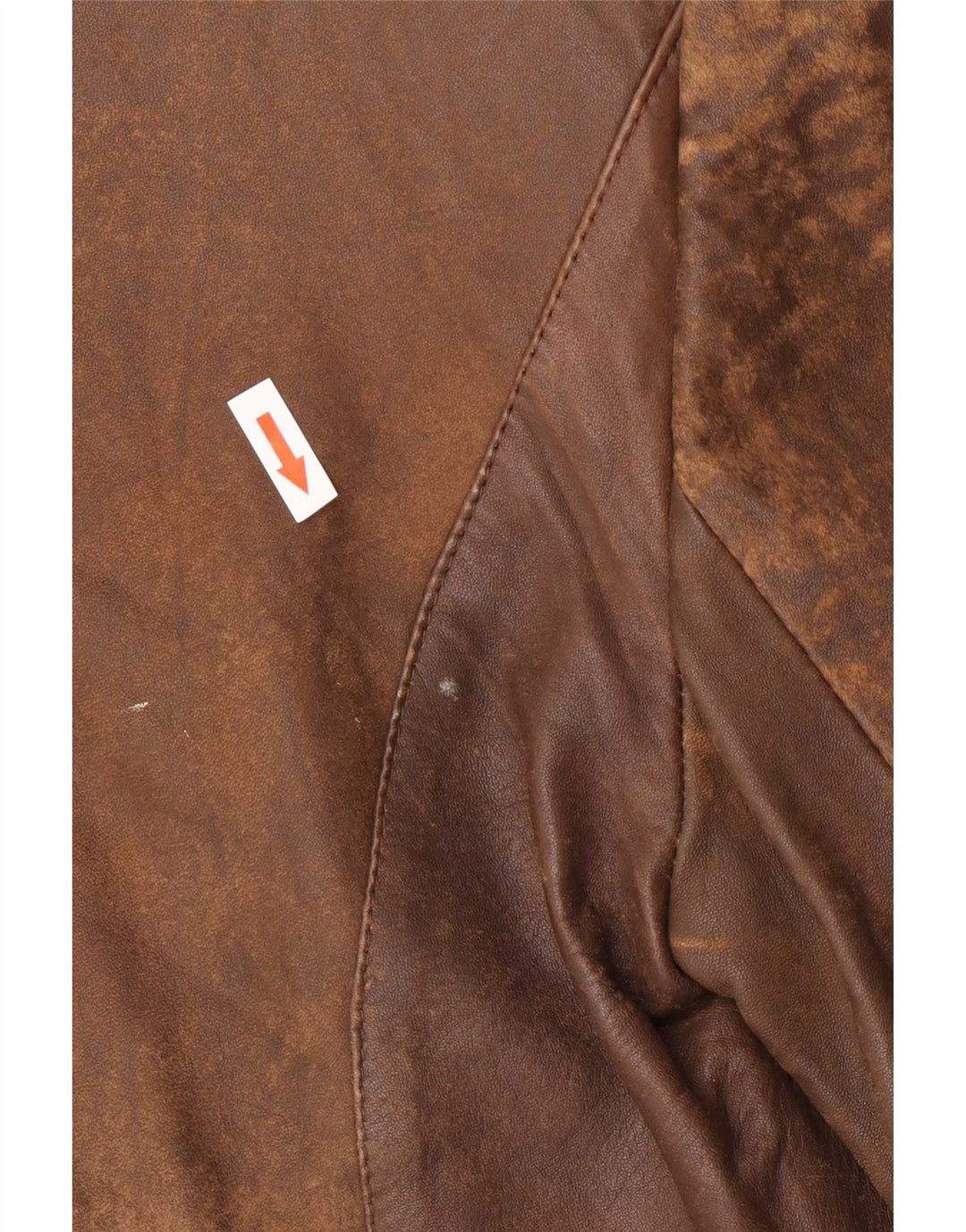 Vintage dame 1-knaps blazerjakke EU 38 Medium Brown Colourblock