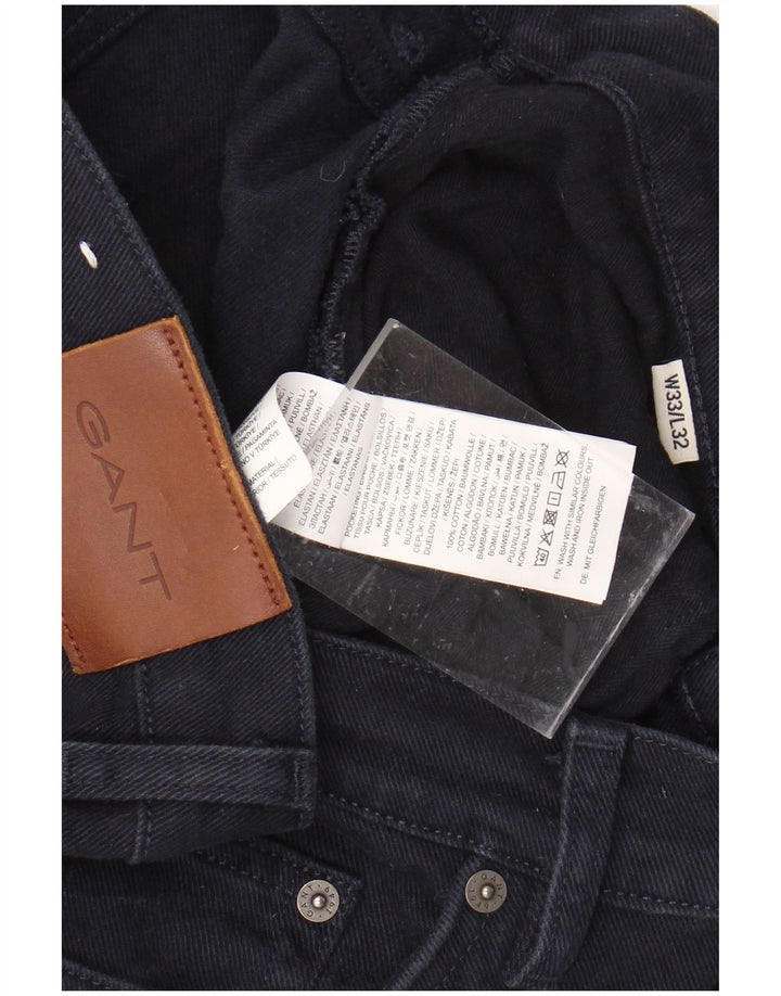 GANT Slim Jeans til mænd W33 L32 Marineblå bomuld