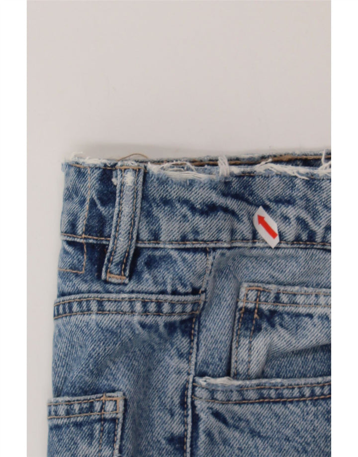 ZARA Womens Distressed Tapered Jeans US 6 Medium W28 L28 Blue Cotton Vintage Zara and Second-Hand Zara from Messina Hembry 