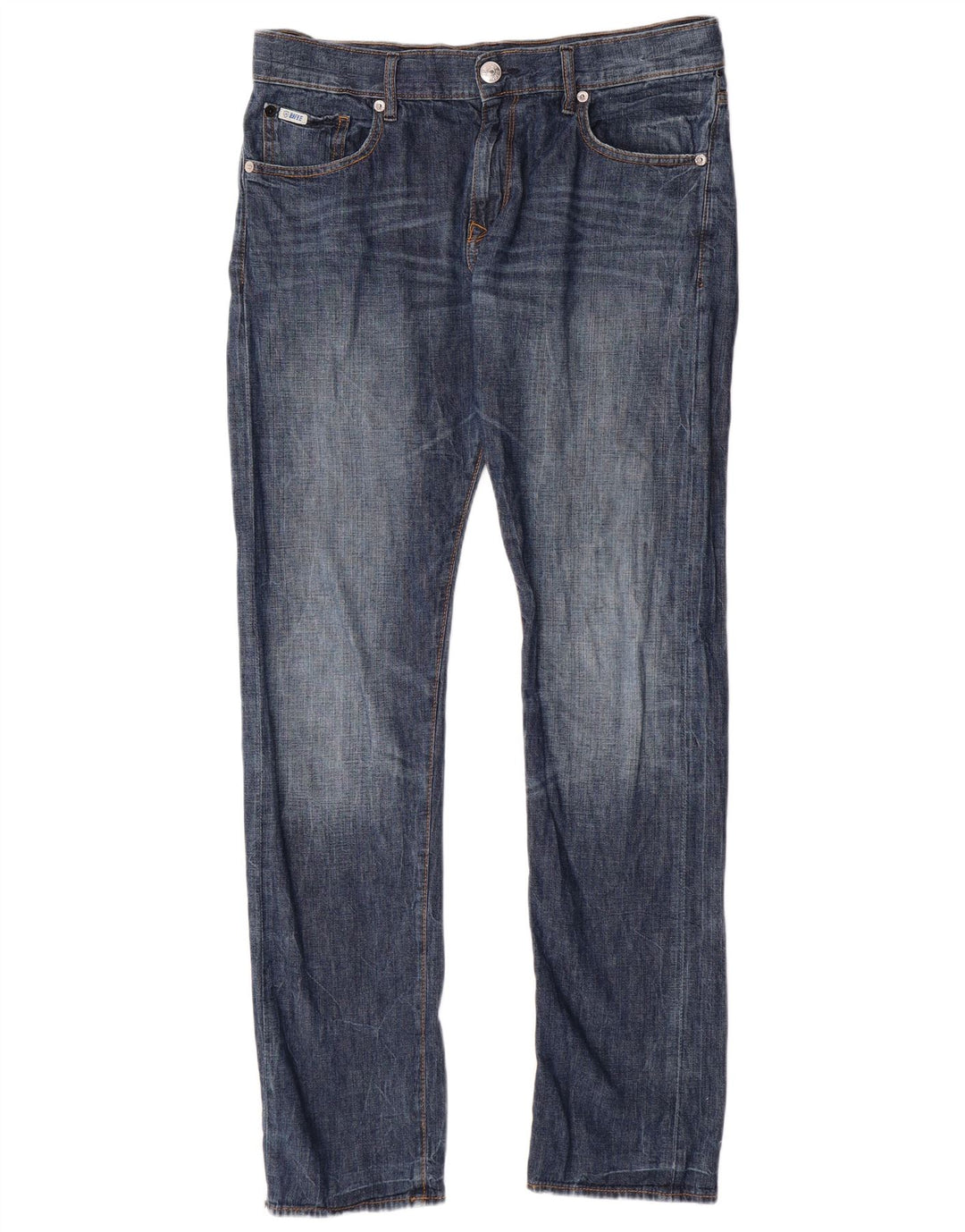 RIFLE Straight jeans til mænd W32 L33 blå bomuld