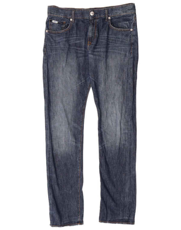 RIFLE Straight jeans til mænd W32 L33 blå bomuld