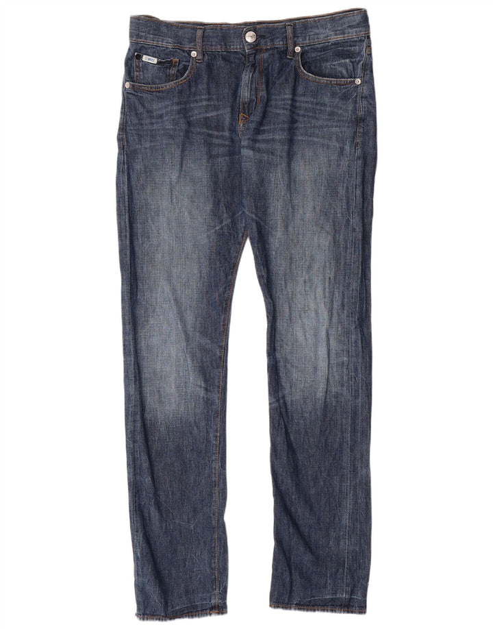 RIFLE Straight jeans til mænd W32 L33 blå bomuld