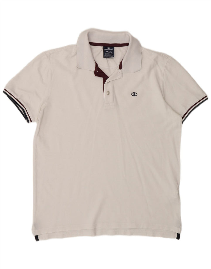 Champion Herre kortærmet poloshirt Lille hvid bomuld