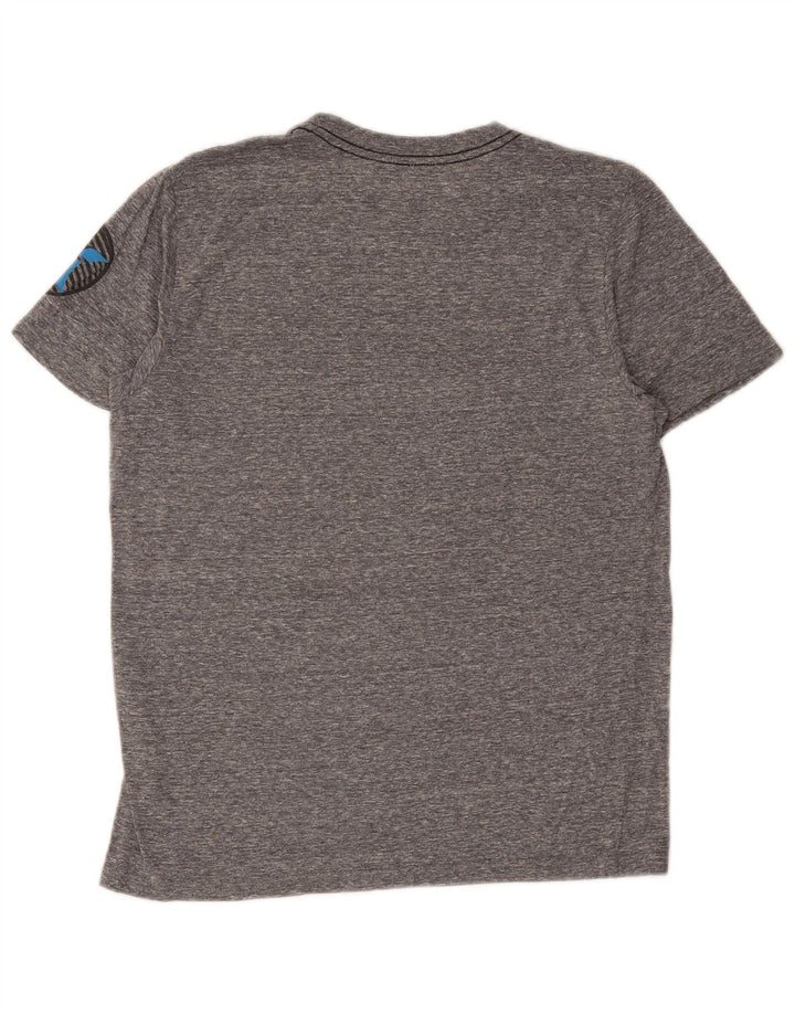Hurley Herre Premium Fit Grafisk T-shirt Top Medium Grey Flecked Polyester