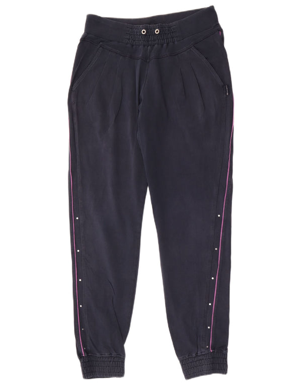 Champion Womens træningsdragt Bukser Joggers UK 14 Large Navy Blue Cotton