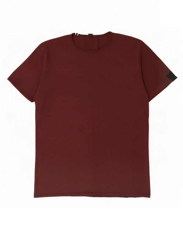 Replay Herre T-Shirt Top 3XL Bourgogne Bomuld
