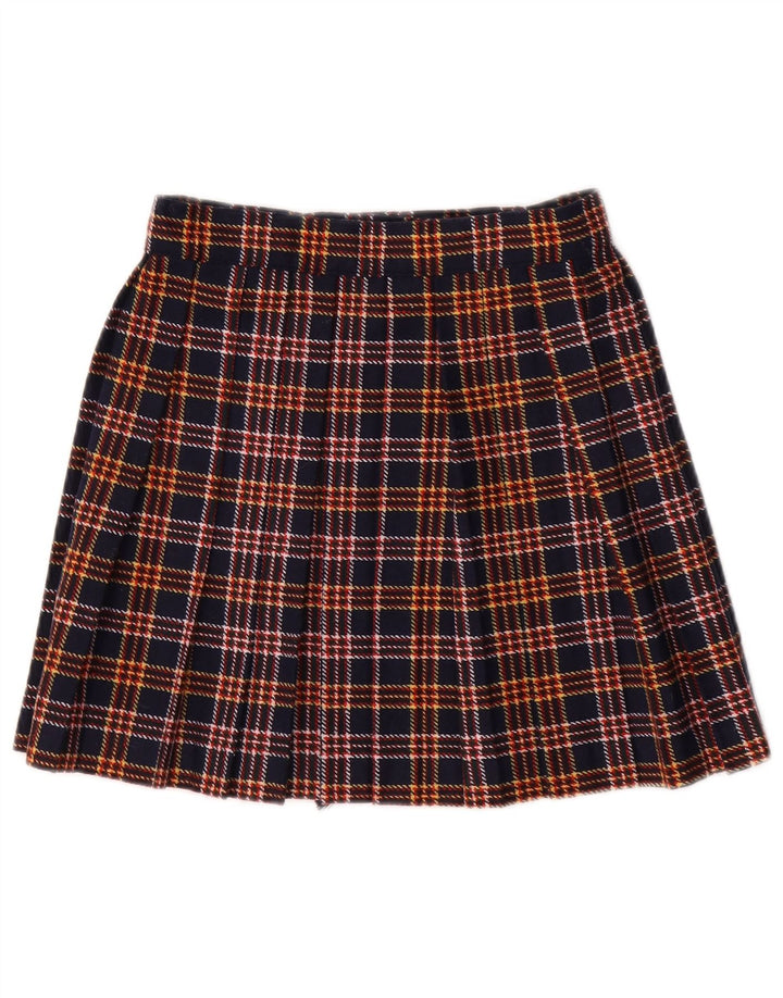 STEFANEL Wrap-nederdel til kvinder IT 38 XS W26 Marineblå ternet polyester