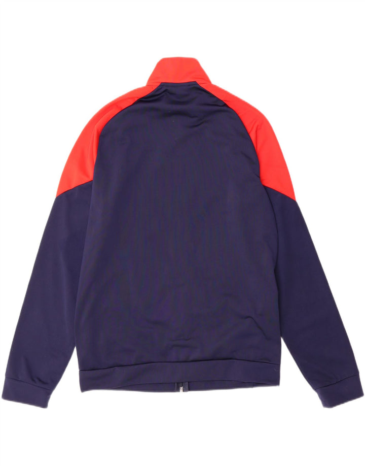 PUMA Boys Tracksuit Top Jacket 15-16 Years XL Navy Blue Colourblock Vintage Puma and Second-Hand Puma from Messina Hembry 