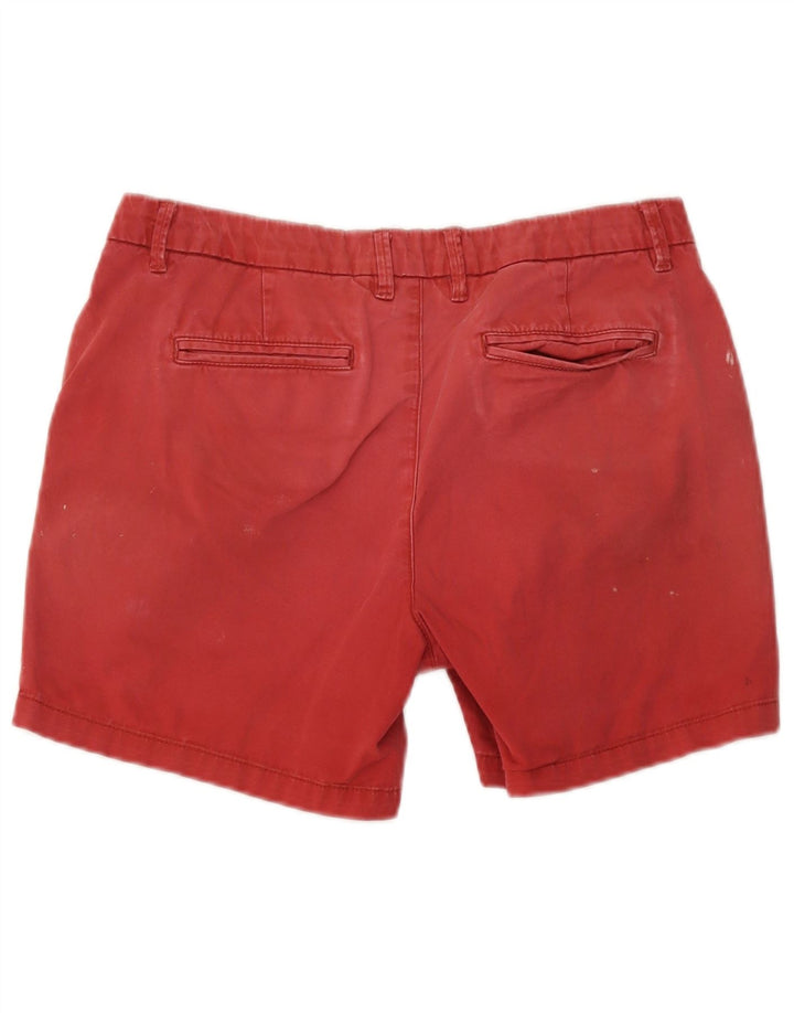 Fat Face Dame Chino Shorts UK 10 Small W32 Red Bomuld
