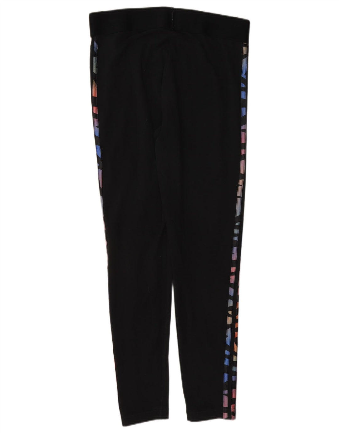 Adidas Dame Grafiske Leggings UK 12/14 Medium Sort Bomuld