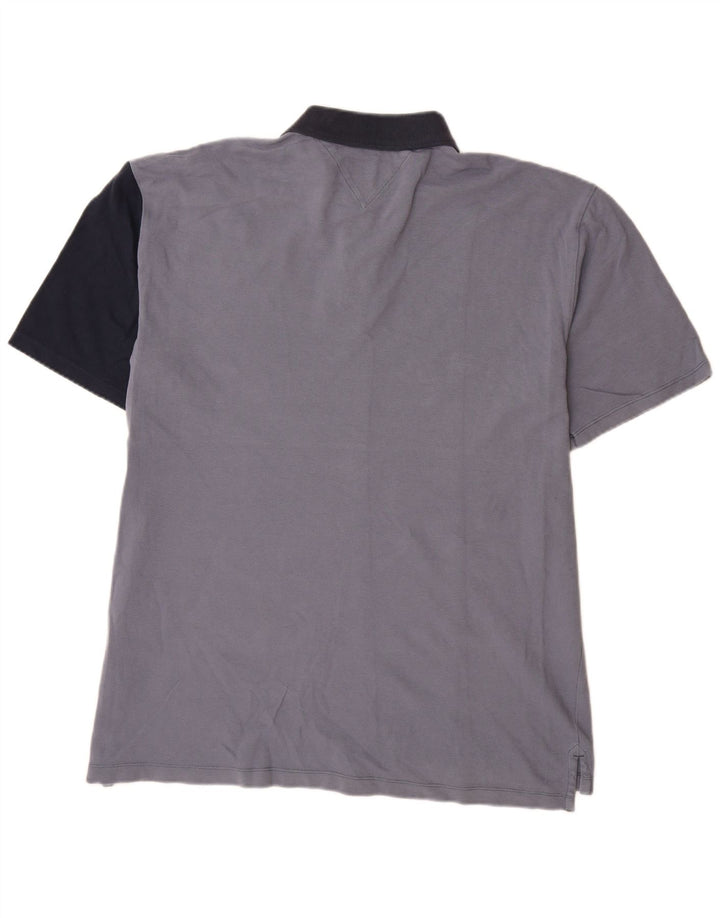TOMMY HILFIGER Poloshirt til mænd 2XL Flerfarvet Colourblock Bomuld