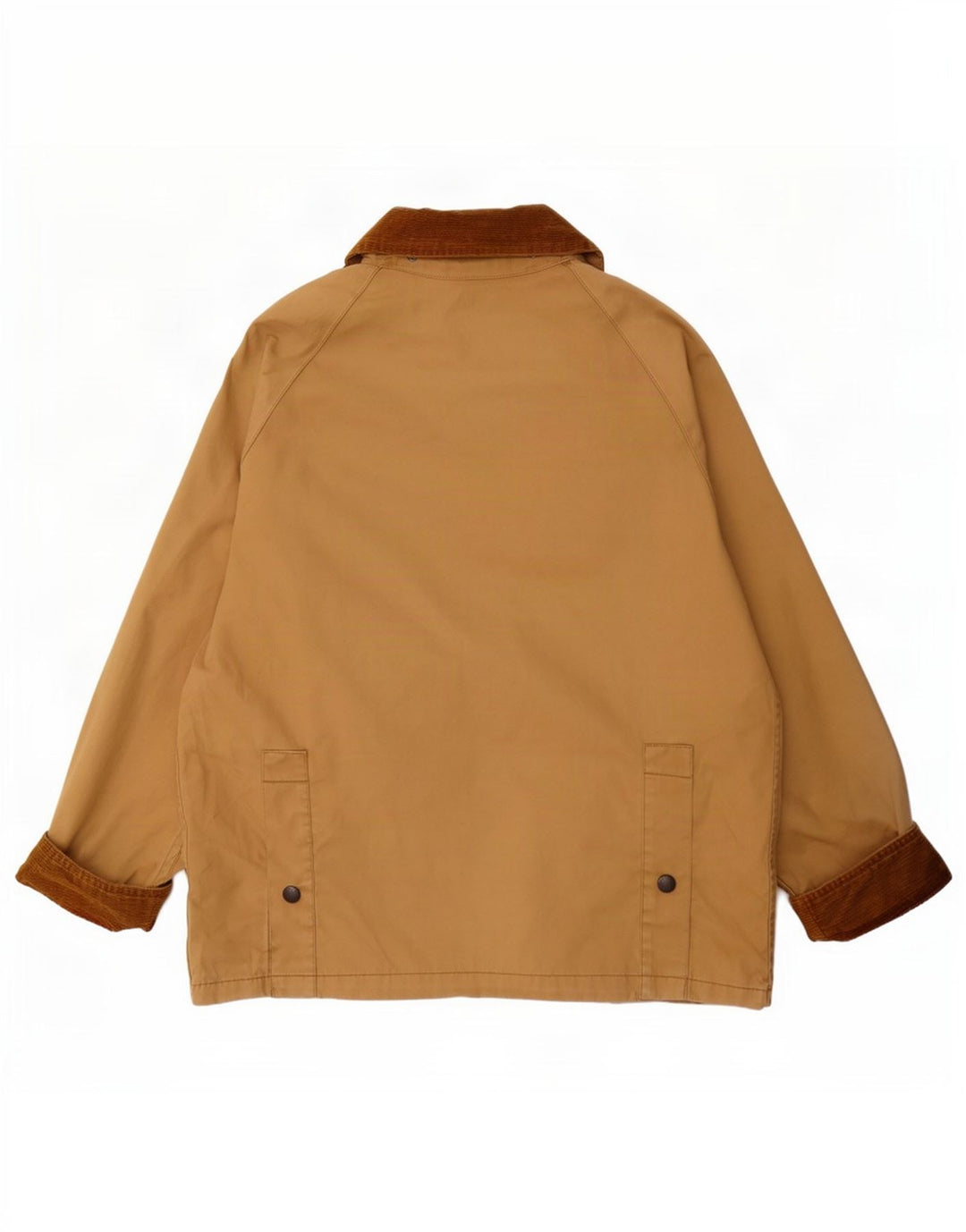 Barbour Herre Bedale Vokset Bomuldsjakke UK 38 Medium Beige Colourblock