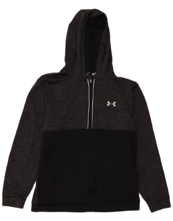 Under Armour Herre Cold Gear Zip Hoodie Sweater Large Grå Colourblock