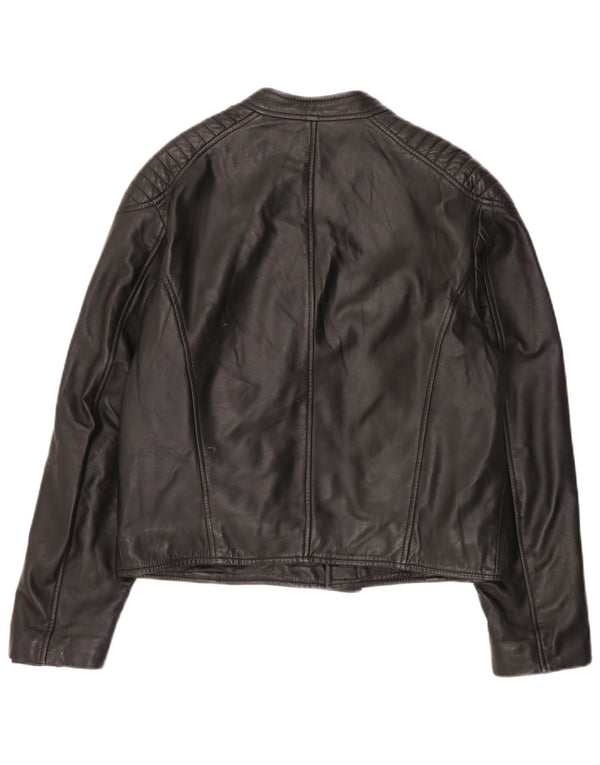Basile Herre Læderjakke UK 38 Medium Sort