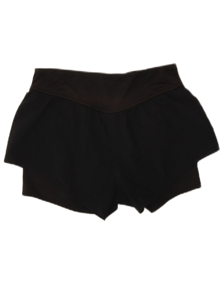 Reebok Womens Speedwick Sports Shorts UK 8/10 Small Black Polyester