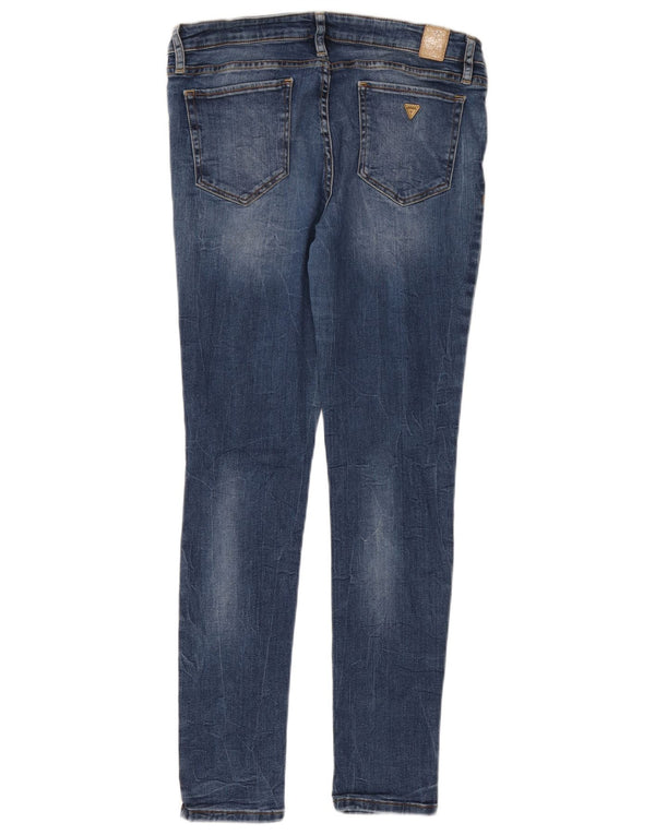 GUESS Skinny Jeans til kvinder W31 L30 Blå Bomuld