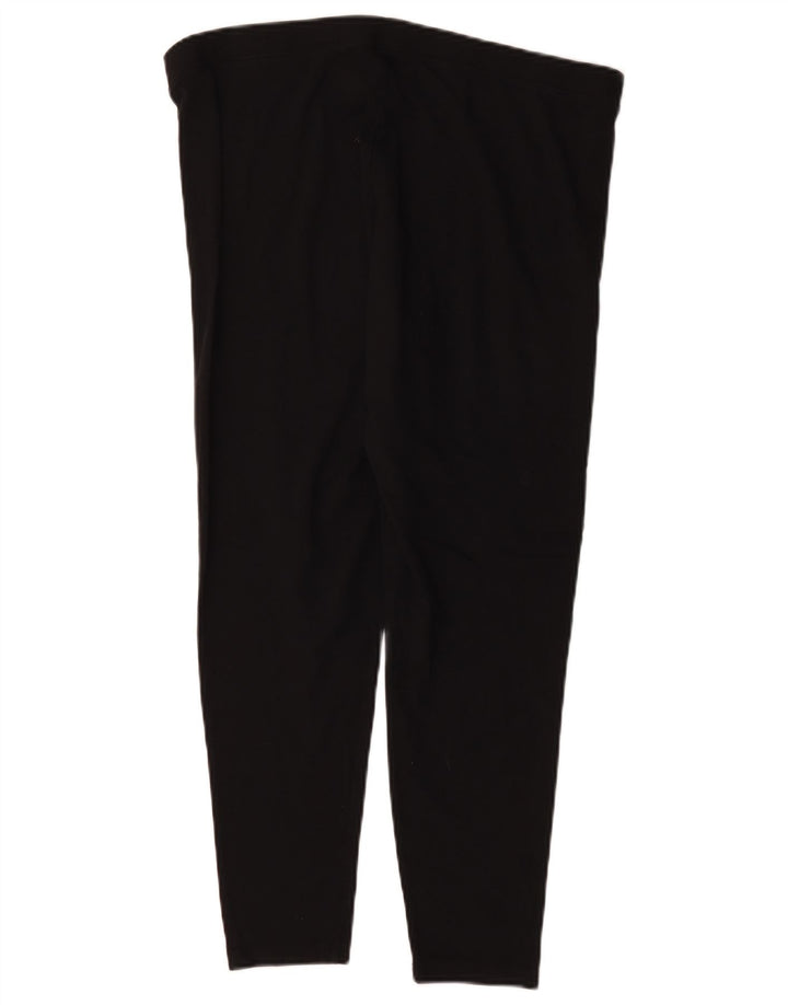 Marks & Spencer Korte Leggings til kvinder UK 18 XL Sort Bomuld