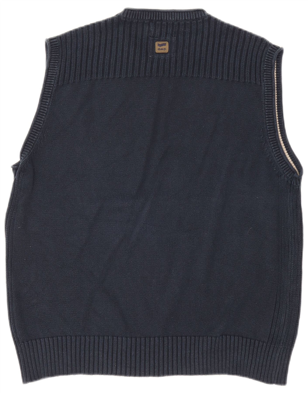 Gas Herrevest Tank Top 2XL Marineblå Bomuld