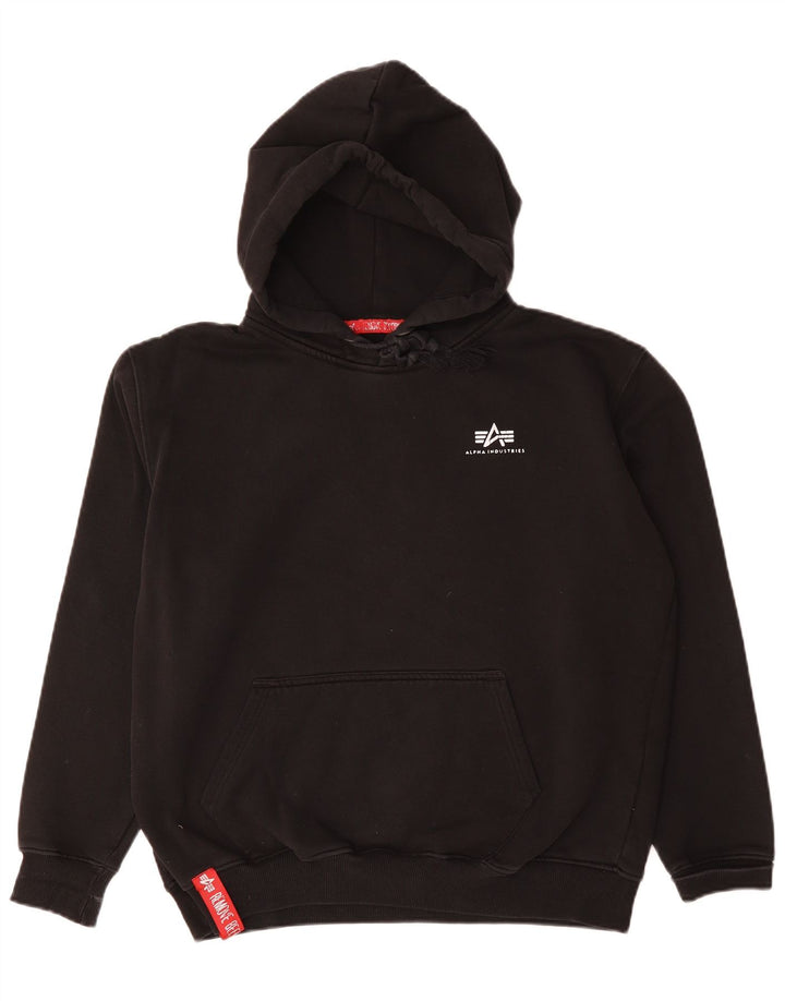 Alpha Industries hættetrøje til mænd, stor sort bomuld