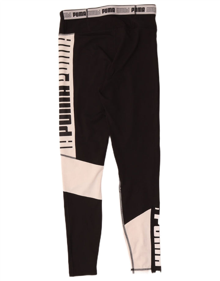 Puma Grafiske Leggings til kvinder UK 12 Medium Sort Colourblock
