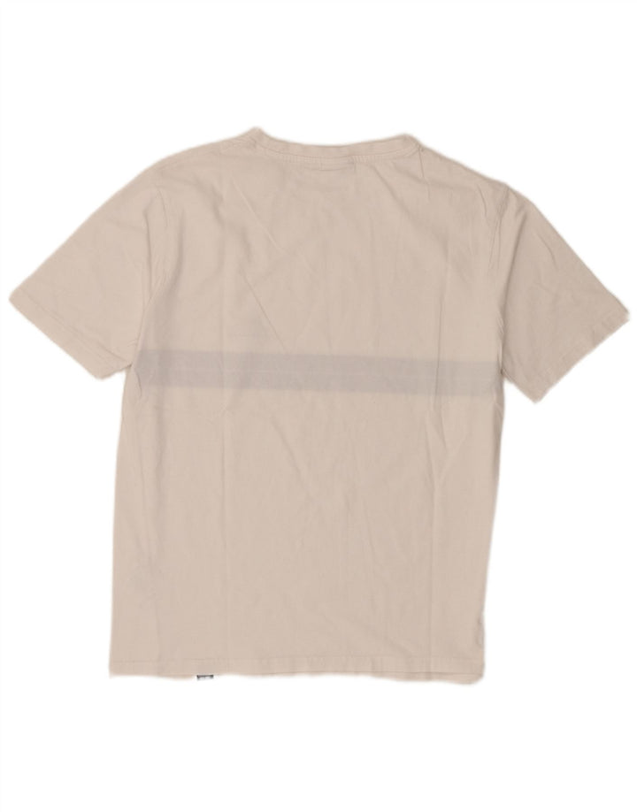 Ellesse Herre T-Shirt Top Lille Hvid Colourblock Bomuld
