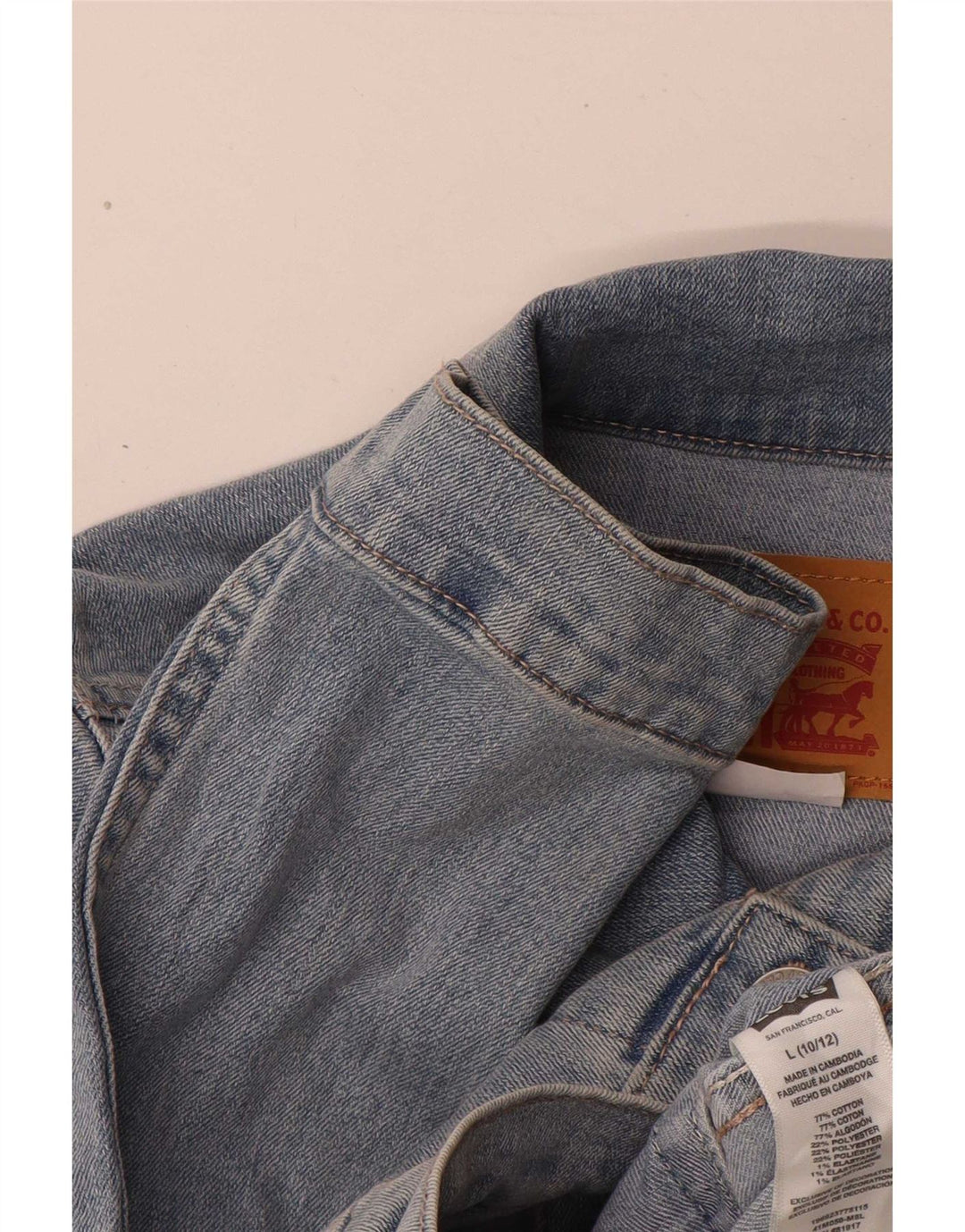 Levi's Girls Denimjakke 10-11 År Stor Blå Bomuld