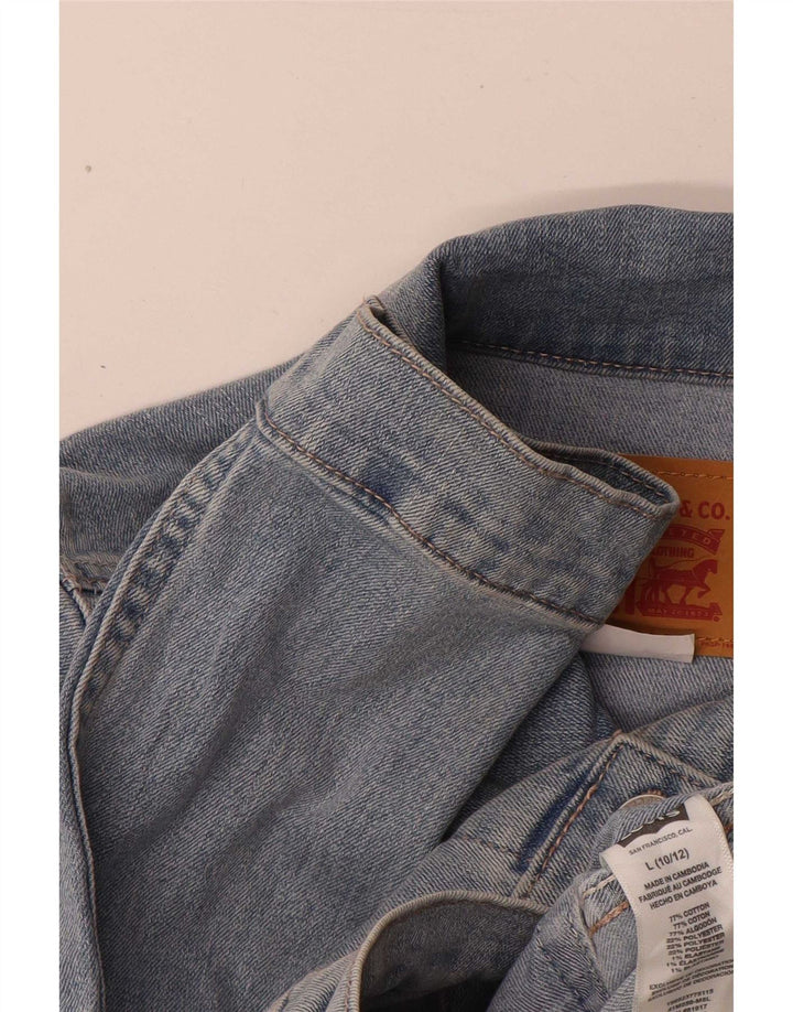 Levi's Girls Denimjakke 10-11 År Stor Blå Bomuld