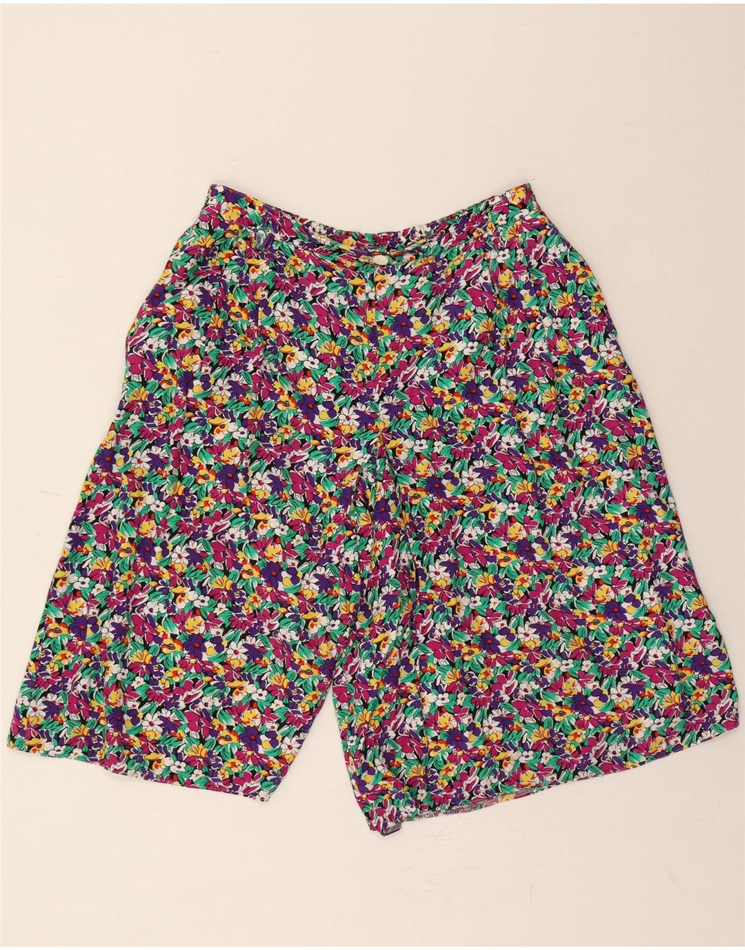 BARDEHLE Womens High Waist Chino Shorts EU 42 Large W32 Multicoloured Vintage Bardehle and Second-Hand Bardehle from Messina Hembry 