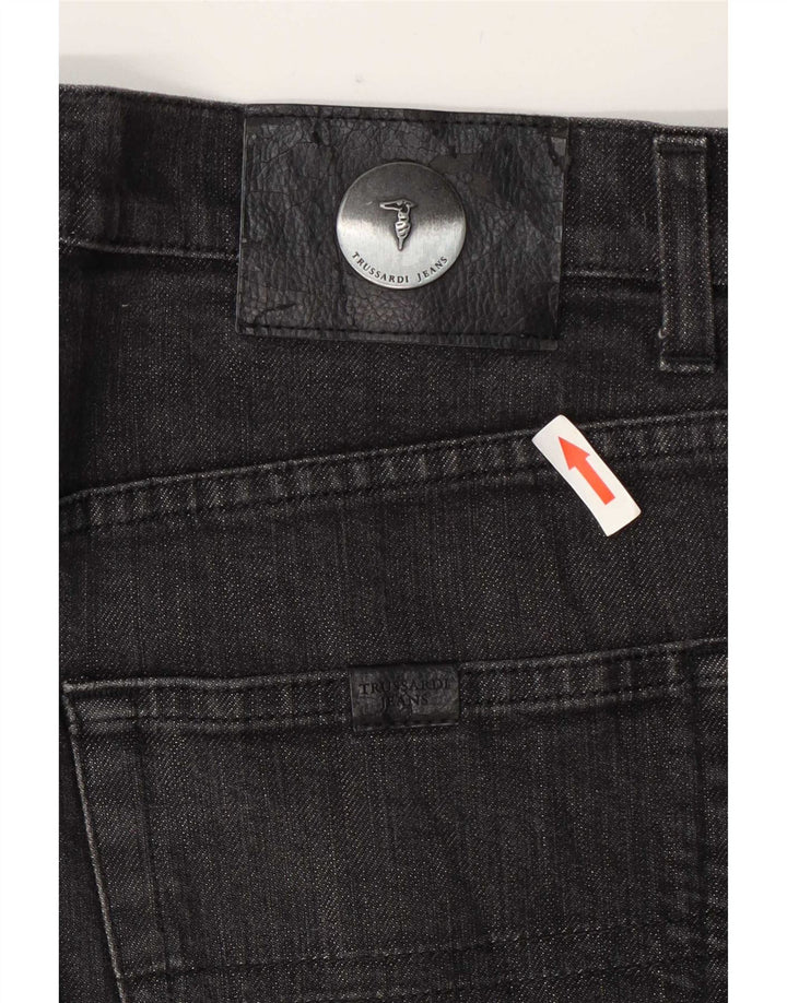 Trussardi Straight Jeans til mænd W34 L33 Grå bomuld