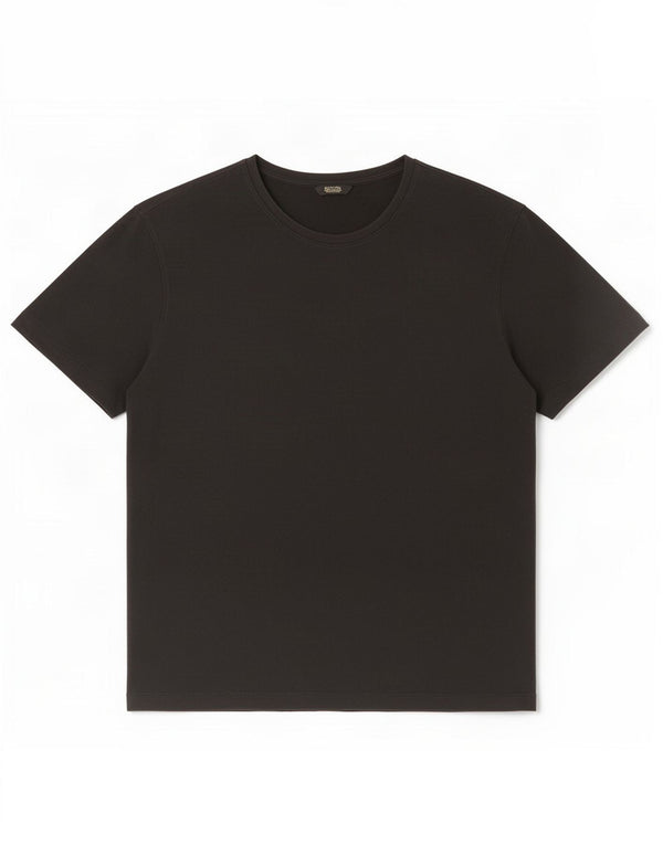 Massimo Dutti Herre T-Shirt Top XL Sort Bomuld
