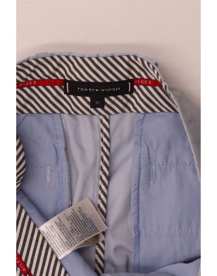Tommy Hilfiger Herre Chino Shorts W32 Medium Blue Bomuld