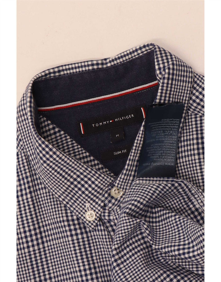 Tommy Hilfiger Herre Slim Fit Flanellskjorte Medium Navyblå Ternet Bomuld