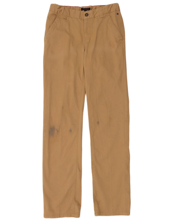 Tommy Hilfiger Boys Straight Chino Trousers 15-16 Years W30 L31 Beige