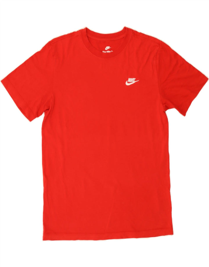 NIKE Mens T-Shirt Top Small Red Cotton Vintage Nike and Second-Hand Nike from Messina Hembry 