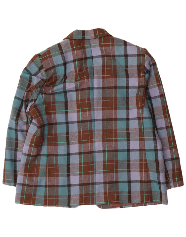 oltre Dame 2-knaps blazerjakke UK 22 3XL brun ternet uld
