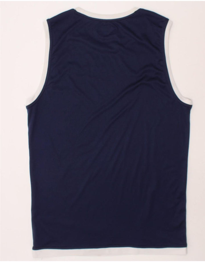 KAPPA Boys Vest Top 13-14 Years Navy Blue Polyester Vintage Kappa and Second-Hand Kappa from Messina Hembry 